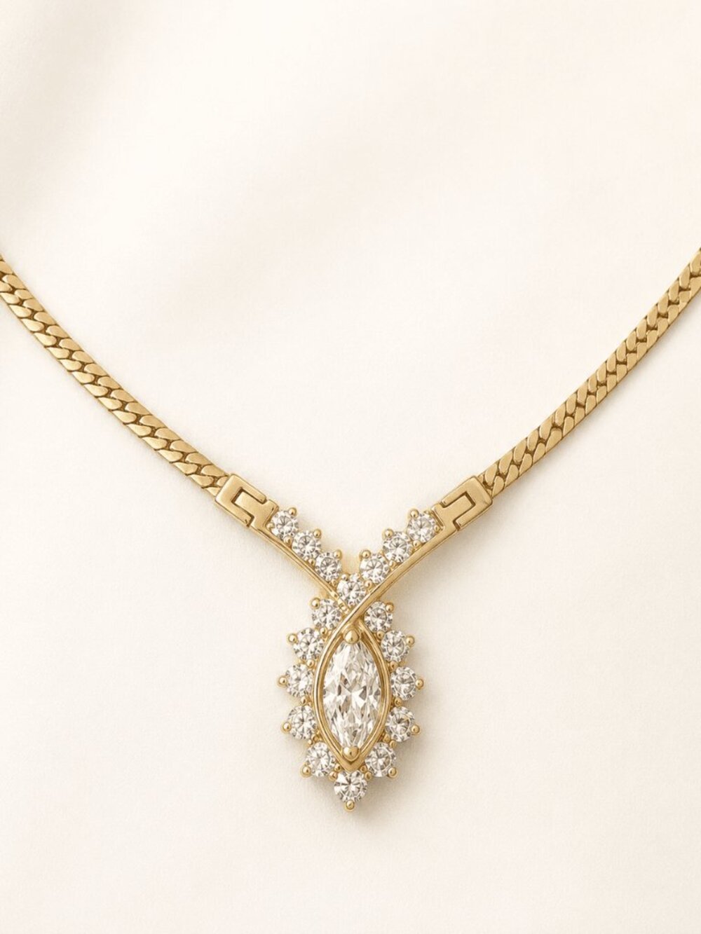Vintage Diamond Statement Pendant